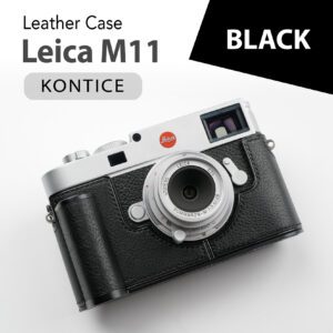 เคสหนัง Leica M11 Black สีดำ มีกริป จาก Kontice