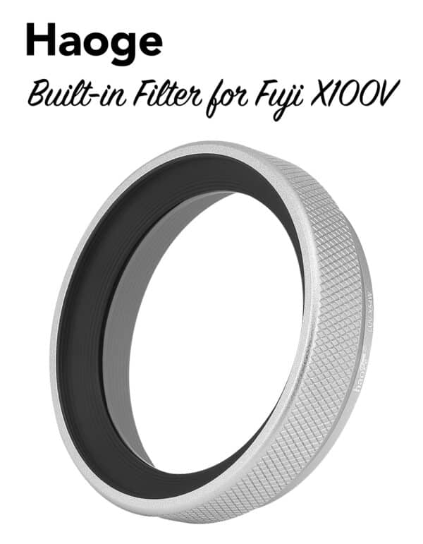 ฟิลเตอร์ Fuji X100V สีเงิน Haoge LUV-X54W พร้อม Built-in Adapter