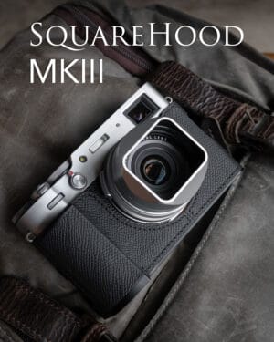 SquareHood MKIII Fuji X100V สีเงิน ฮูดเหลี่ยม พร้อม Adapter Ring