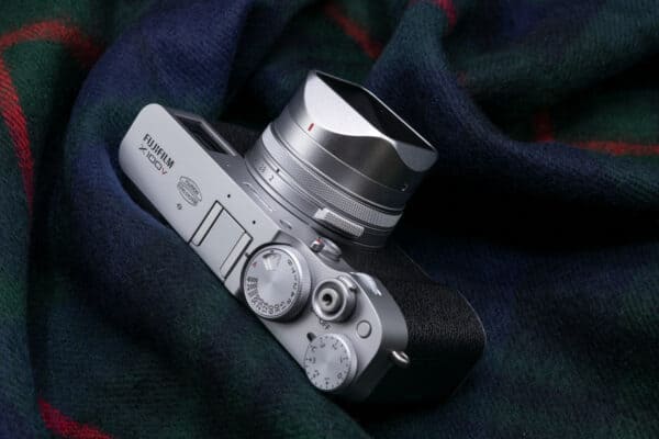 SquareHood MKIII Fuji X100V สีเงิน ฮูดเหลี่ยม พร้อม Adapter Ring