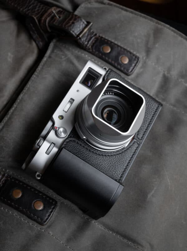 SquareHood MKIII Fuji X100V สีเงิน ฮูดเหลี่ยม พร้อม Adapter Ring