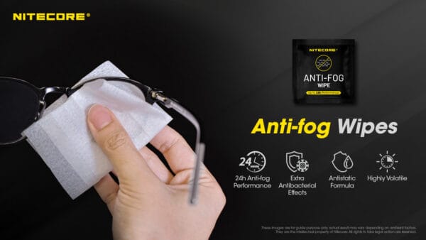 ผ้าเช็ดเลนส์กันฝ้า Nitecore Anti-Fog Wipe