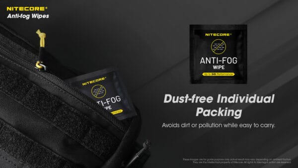 ผ้าเช็ดเลนส์กันฝ้า Nitecore Anti-Fog Wipe