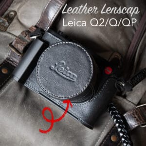 ฝาปิดเลนส์ Leica Q2 Q QP Leather Lens Cap