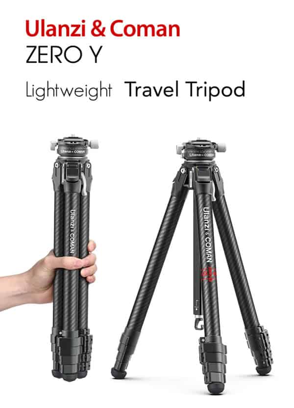 Ulanzi ZERO Y Profesional Carbon Travel Tripod ขาตั้งกล้องเดินทาง น้ำหนักเบา คุณภาพสูง