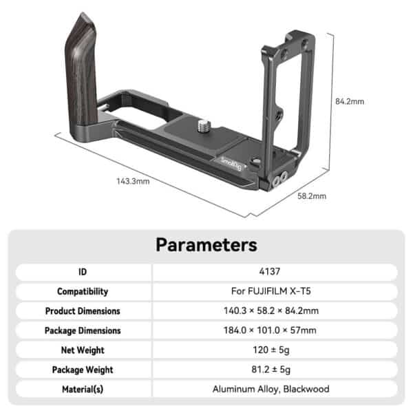 L-Plate FUJI XT5 SmallRig 4137