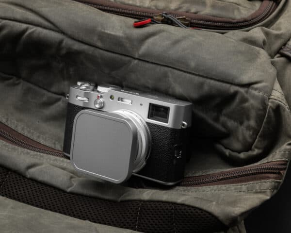 ฮูดเหลี่ยม Fuji X100V สีเงิน Haoge Hood for Fuji X100V LH-X200S