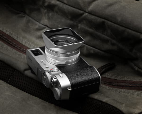 ฮูดเหลี่ยม Fuji X100V สีเงิน Haoge Hood for Fuji X100V LH-X200S
