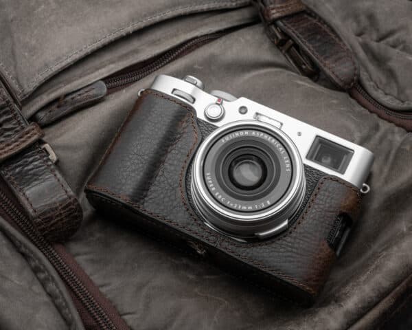 เคส FUJI X100V Vintage Brown หนังแท้สีน้ำตาล