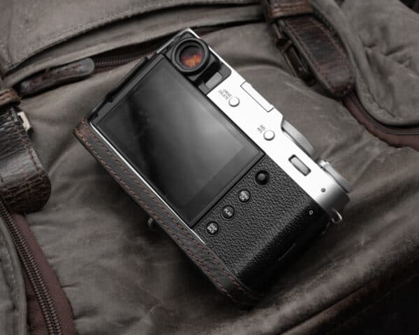 เคส FUJI X100V Vintage Brown หนังแท้สีน้ำตาล