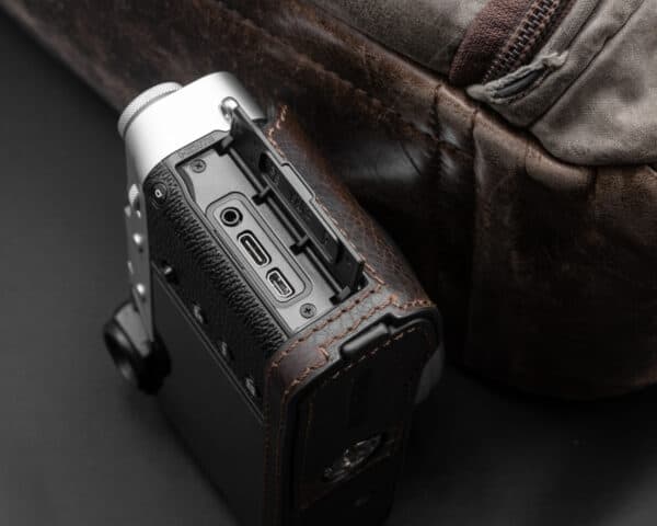 เคส FUJI X100V Vintage Brown หนังแท้สีน้ำตาล