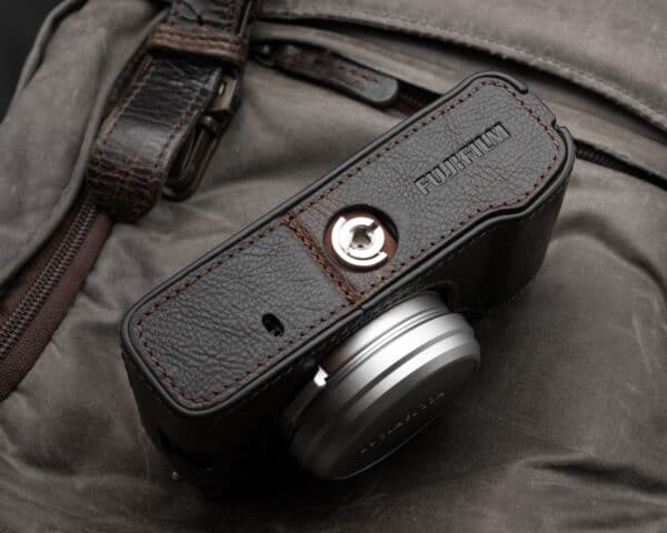 เคส FUJI X100V Vintage Brown หนังแท้สีน้ำตาล