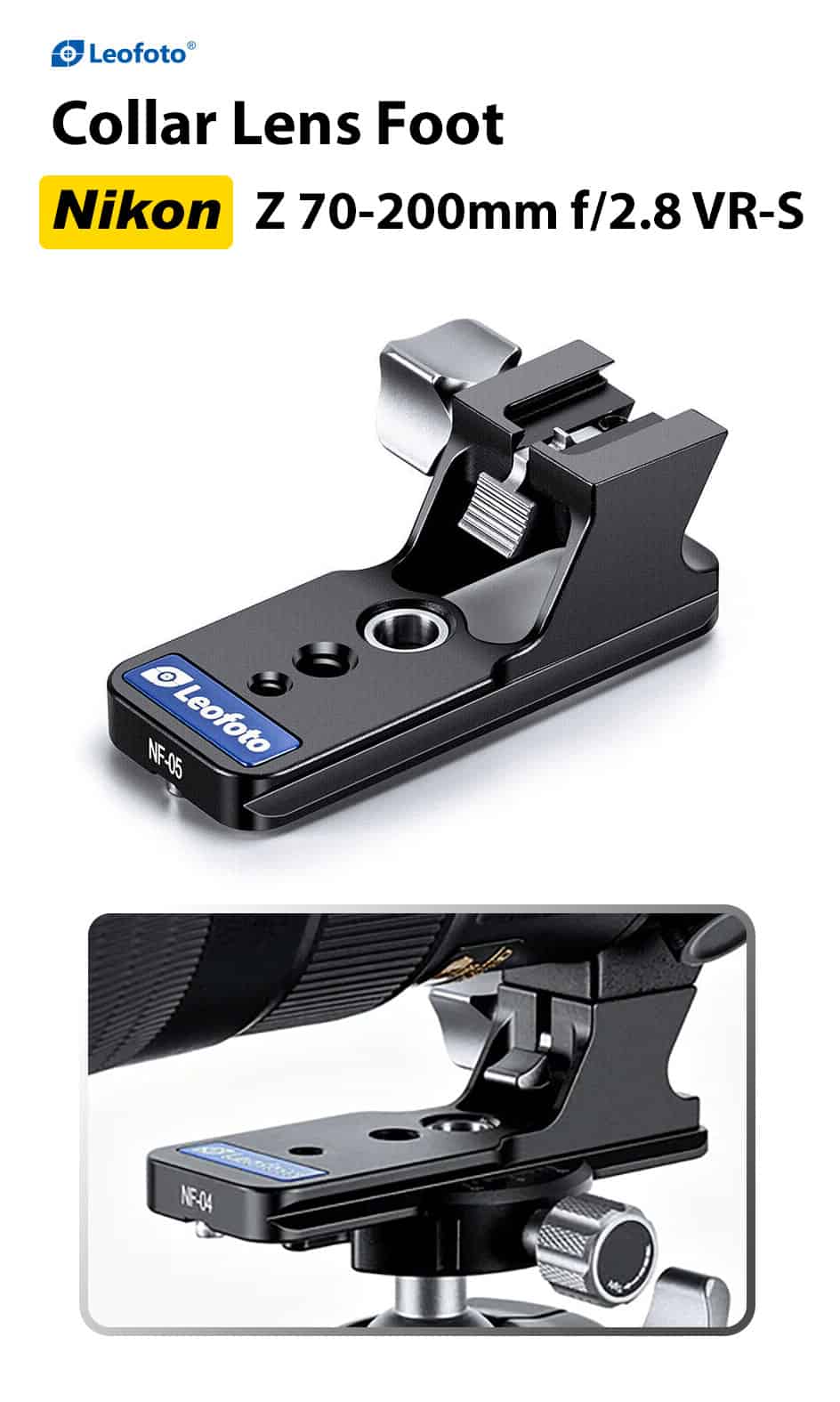 セットアップ Leofoto レオフォト NF-04 レンズフットfor Nikon 国内正規輸入品