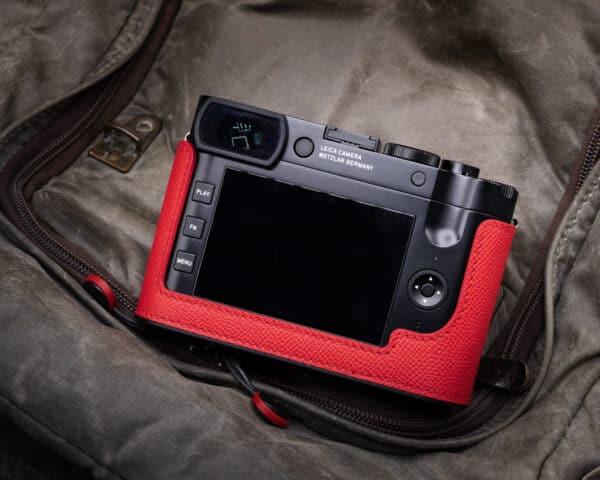 เคส Leica Q2 Red Milicase ไม่มีกริป สำหรับ Leica Q2 Q QP