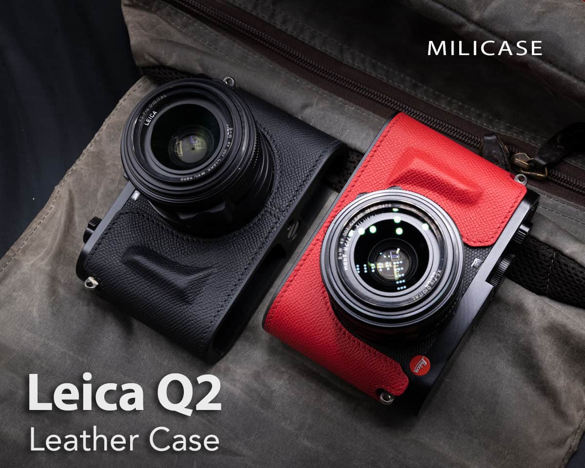 เคส Leica Q2 Black Milicase ไม่มีกริป สำหรับ Leica Q2 Q QP