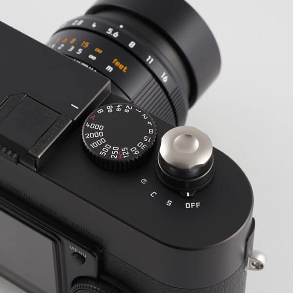 Komaru Titanium Satin Limited Edition Soft Release Button – For Leica