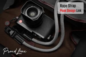 สายคล้องกล้องเชือก สีเทา Silver Grey พร้อมหัวต่อ Peak Design จาก ProudLone
