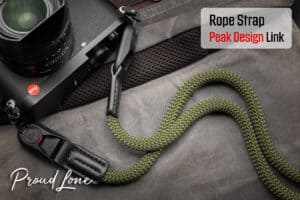 สายคล้องกล้องเชือก สีเขียว Green พร้อมหัวต่อ Peak Design จาก ProudLone