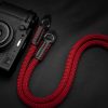 สายคล้องกล้องเชือก MostTap สีแดง ปลายห่วง Premium Rope Strap