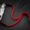 สายคล้องกล้องเชือก MostTap สีแดง ปลายห่วง Premium Rope Strap