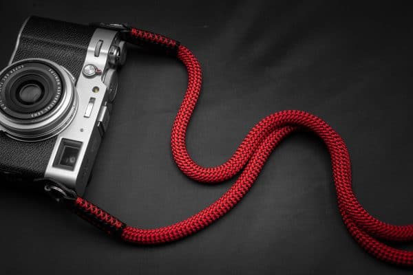 สายคล้องกล้องเชือก MostTap สีแดง ปลายห่วง Premium Rope Strap