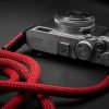สายคล้องกล้องเชือก MostTap สีแดง ปลายห่วง Premium Rope Strap