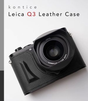 Leather Case Leica Q3 Black Kontice เคสหนังแท้ สีดำ Leica Q3