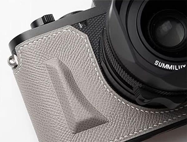 Leather Case Leica Q3 Gray Kontice เคสหนังแท้ สีเทา Leica Q3