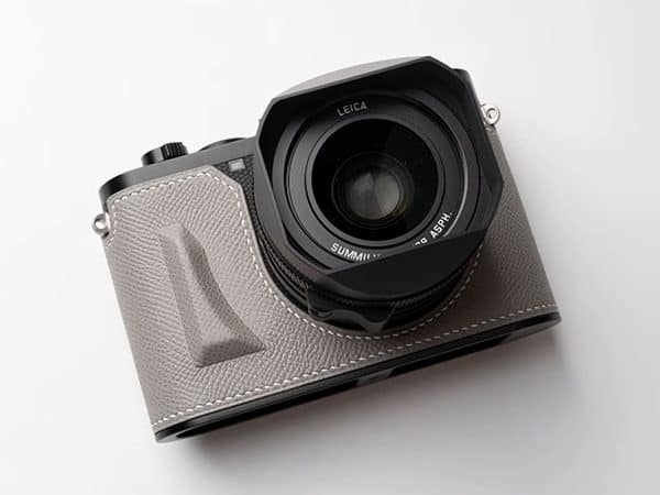 Leather Case Leica Q3 Gray Kontice เคสหนังแท้ สีเทา Leica Q3