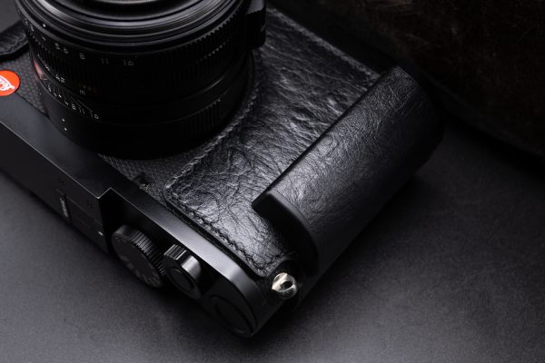 เคส Leica Q3 Ostrich Milicase หนังนกกระจอกเทศ มีกริป สำหรับ Leica Q3