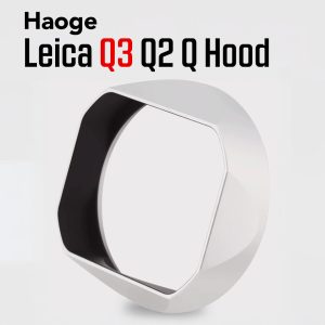 ฮูดเหลี่ยม Leica Q3 Q2 QP Q จาก Haoge LH-Q สีเงิน