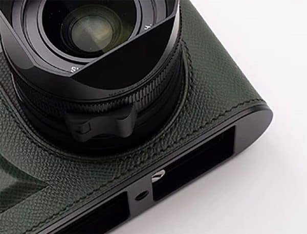 Leather Case Leica Q3 Green Kontice เคสหนังแท้ สีเขียว Leica Q3