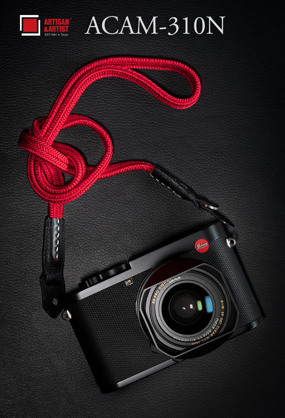สายคล้องกล้อง Artisan & Artist ACAM310N Red สีแดง