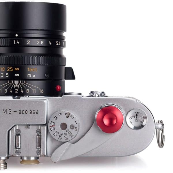 Komaru Soft Release Button Red - For Leica