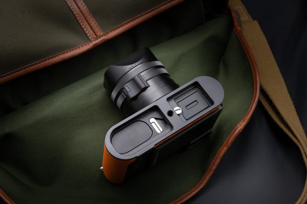Leather Case Leica Q3 Orange Kontice เคสหนังแท้ สีส้ม Leica Q3