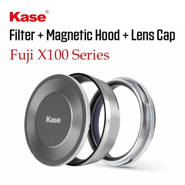 ฟิลเตอร์ Fuji X100V พร้อมฮูดโลหะ และฝาปิดแม่เหล็ก จาก Kase