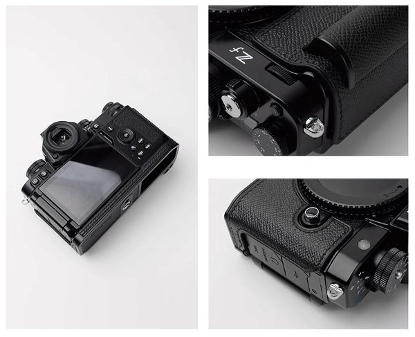 เคส Nikon Zf สีดำหนังคาเวียร์ Kontice Leather Case Black Caviar