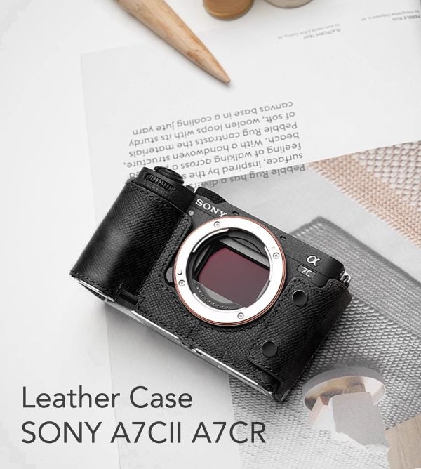 เคส SONY A7CII A7CR Leather Half Case จาก Mr.Stone