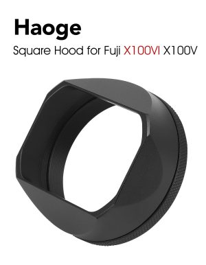 ฮูดเหลี่ยม Fuji X100VI X100V สีดำ Haoge Hood for Fuji X100VI X100V LH-X54B