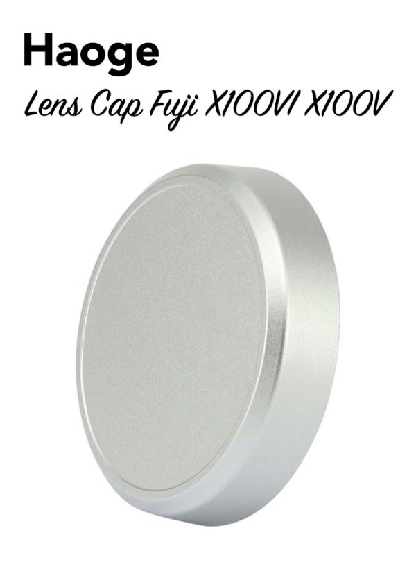 ฝาครอบเลนส์ Lenscap Fuji X100Vi X100V สีเงิน