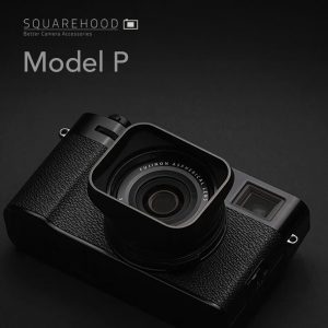 SquareHood Model P Fuji X100VI X100V สีดำ ฮูดเหลี่ยม พร้อม Adapter Ring