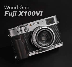 กริป Fuji X100VI ฐานสีเงิน Wood Grip Ebony จาก MostTap