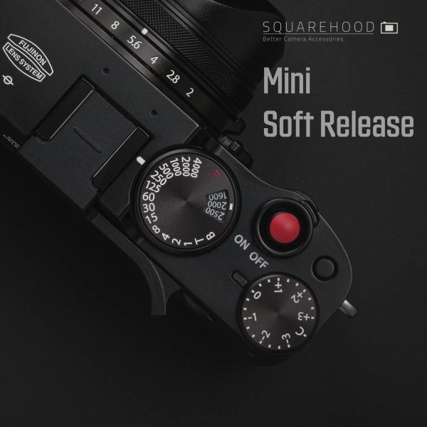 Mini Soft Release Red ปุ่มชัตเตอร์ขนาดเล็ก SquareHood