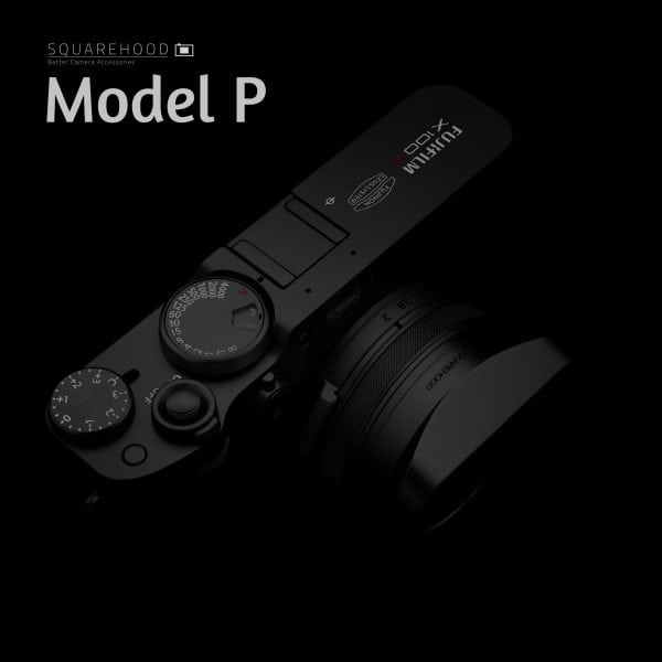 SquareHood Model P Fuji X100VI X100V สีดำ ฮูดเหลี่ยม พร้อม Adapter Ring