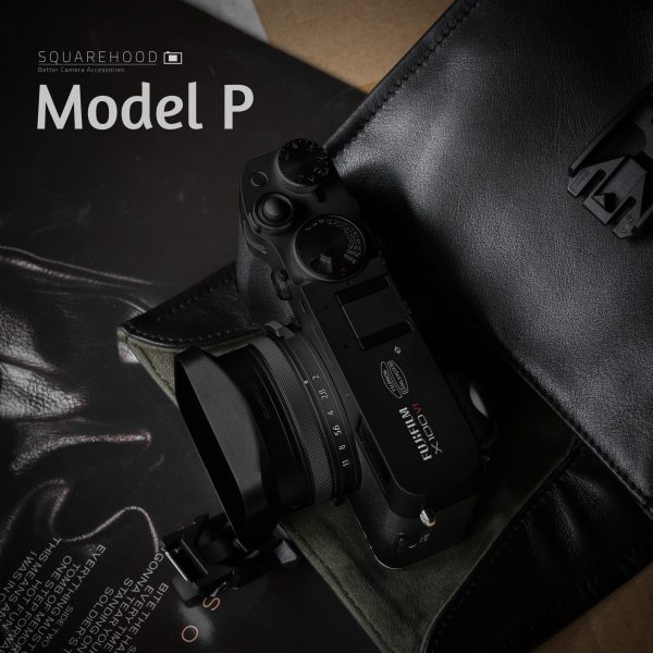 SquareHood Model P Fuji X100VI X100V สีดำ ฮูดเหลี่ยม พร้อม Adapter Ring