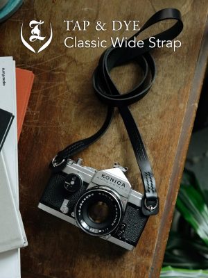 สายคล้องกล้อง TAP&DYE Classic Black 107cm
