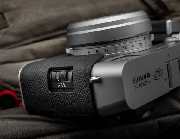 เคส Fuji X100VI Milicase สีดำ ฐานเงิน Leather Case