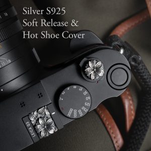 Hot Shoe Cover & Soft Release Button Silver S925 เงินแท้ ตัวปิดช่องแฟลชและปุ่มชัตเตอร์ลายดอกไม้ Flower