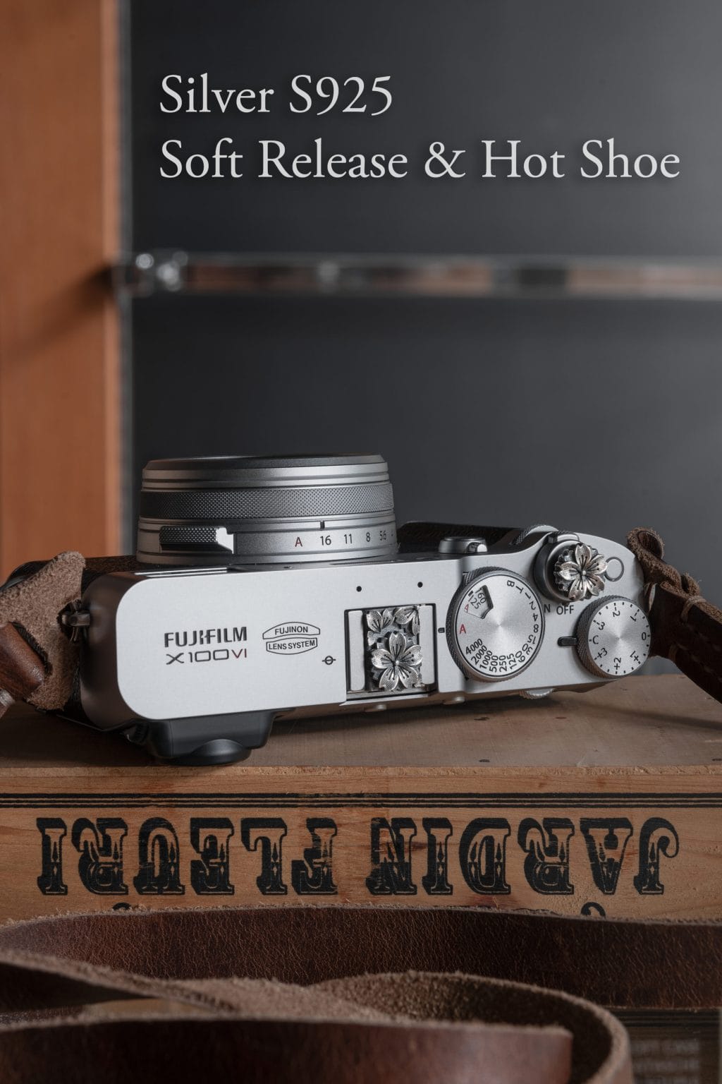 Hot Shoe Cover Silver S925 เงินแท้ ตัวปิดช่องแฟลชลายดอกไม้ Flower