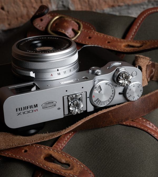 Hot Shoe Cover & Soft Release Button Silver S925 เงินแท้ ตัวปิดช่องแฟลชและปุ่มชัตเตอร์ลายดอกไม้ Flower